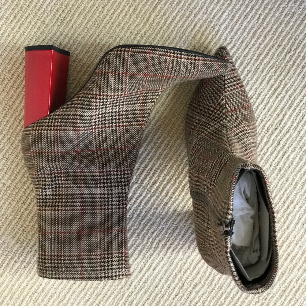 SOLD: Jeffrey Campbell Siren Boot Plaid Size 7.5 - Picture 7 of 8